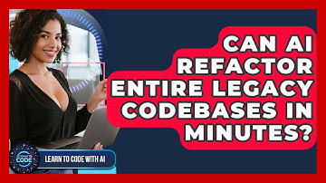 Can AI Refactor Entire Legacy Codebases In Minutes? - Learning To Code With AI