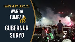 Suasana Perayaan Malam Tahun Baru 2020 di Surabaya