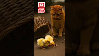 Ce chat prend soin de son futur repas #chat #pourtoi #insolite #drole #animaux #humour #funny