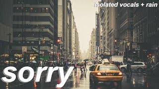 halsey - sorry (isolated vocals + rain)