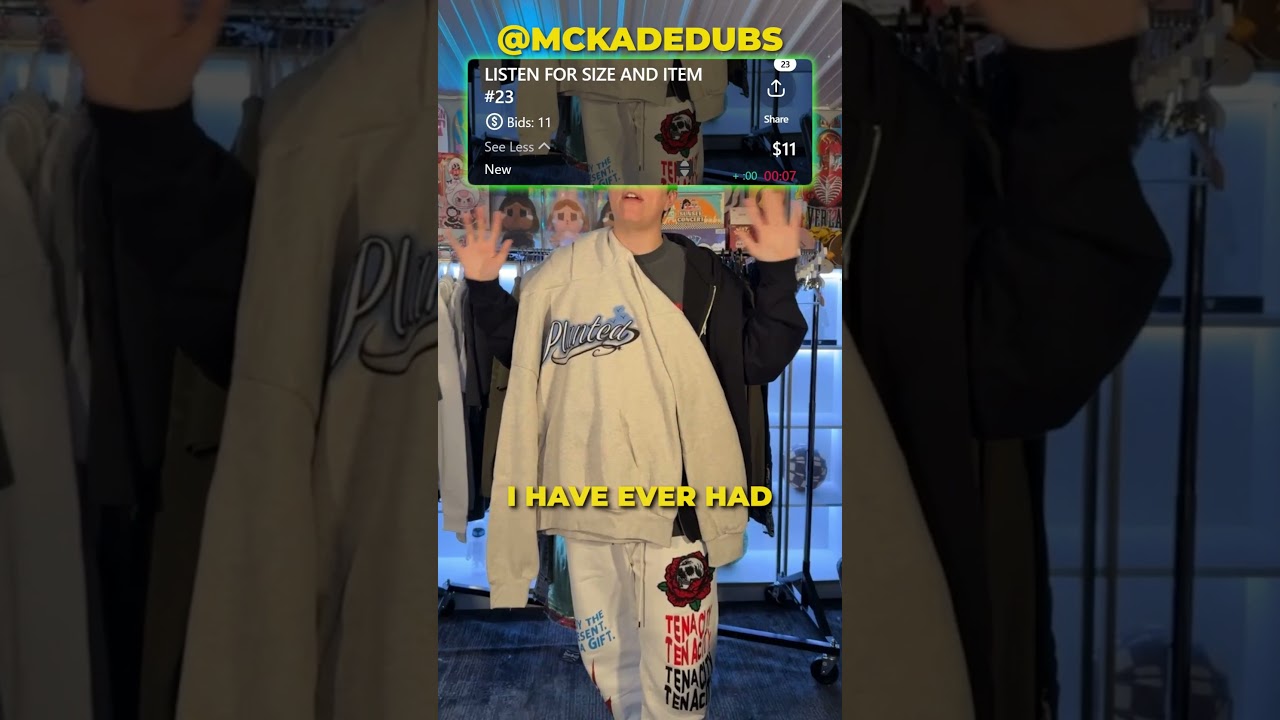 Live Auction "Planted White Hoodiee" #whatnot #reselling #liveauction