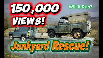 Car restoration video. Junkyard rescue. Will it Run ? To MOT Pass. Land Rover series 3 restoration.