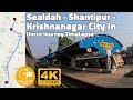 Sealdah - Shantipur - Krishnanagar City Full Journey Timelapse | Kolkata Local GoPro Hyperlapse