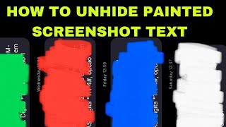 HOW TO UNHIDE PAINTED SCREENSHOT TEXT WHATSAPP screenshot 2