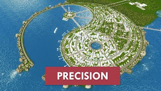 I Built a City Using Geometry | Cities: Skylines Timelapse Build | Port of YinYang
