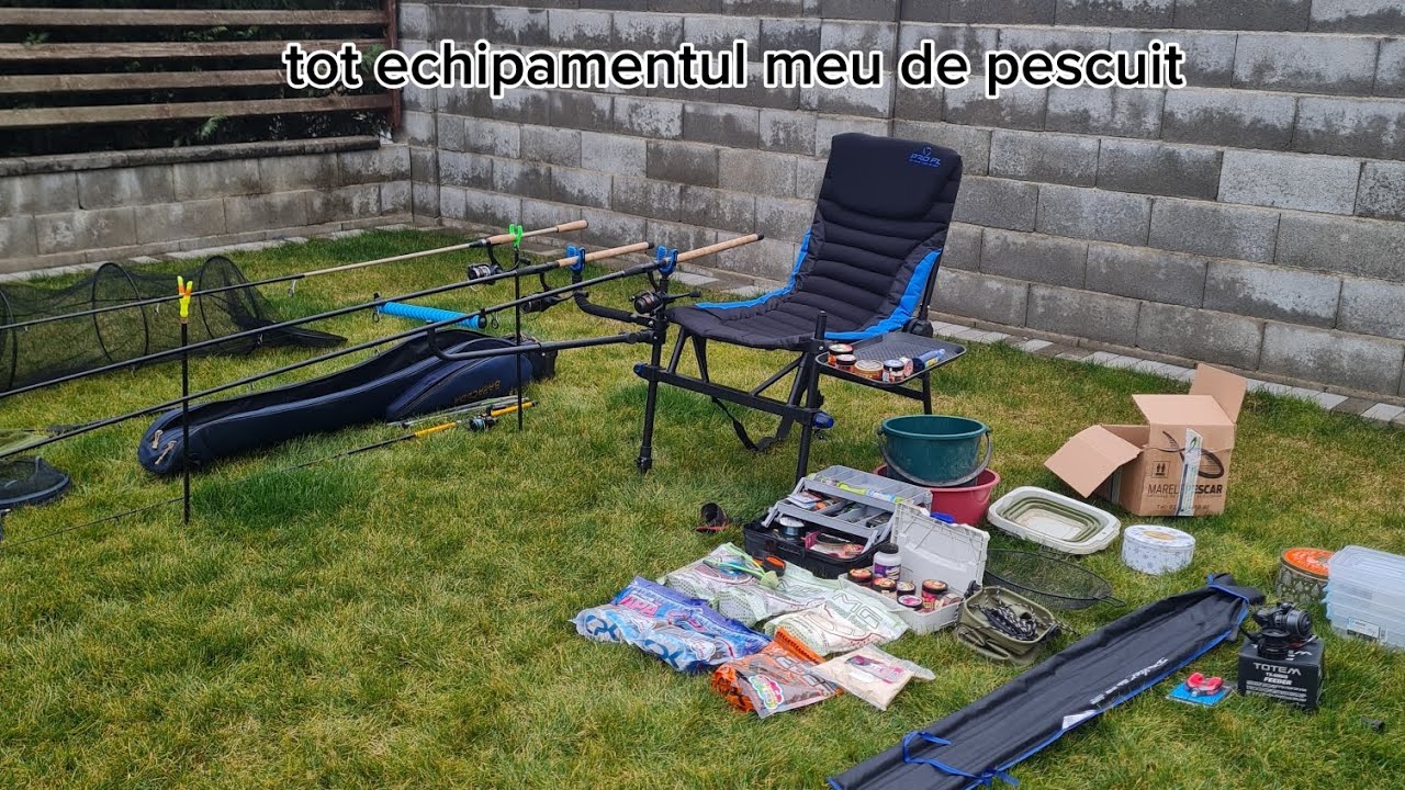 VĂ PREZINT TOT ECHIPAMENTUL MEU DE PESCUIT #PESCUIT #LANSETĂ #MULINETĂ