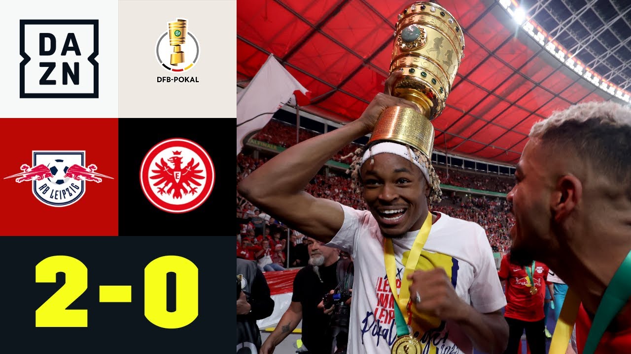 Titel verteidigt - Nkunku and Co zu viel für die Eintracht Leipzig - Frankfurt 20 DFB-Pokal DAZN