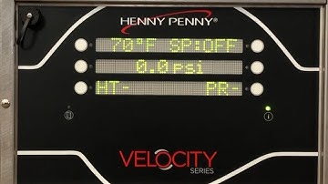 Viewing pressure in the info screen on your Velocity fryer
