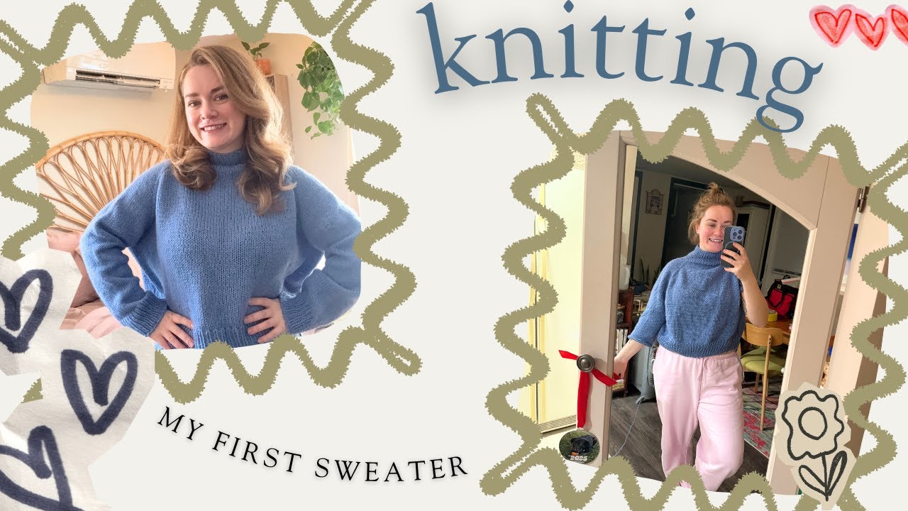 Knitting My First Sweater | Step by Step Sweater (Beginner Friendly!)