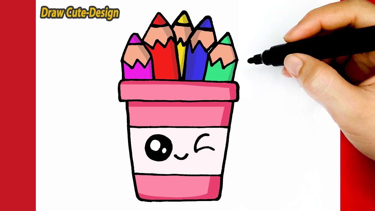 How to Draw drawing cute pencil Step by Step Tutorial