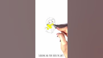 🍌 🌟 How to Draw a Minion 🎨 Quick Art for Despicable Me▶️#shorts #drawing #RavlykArt