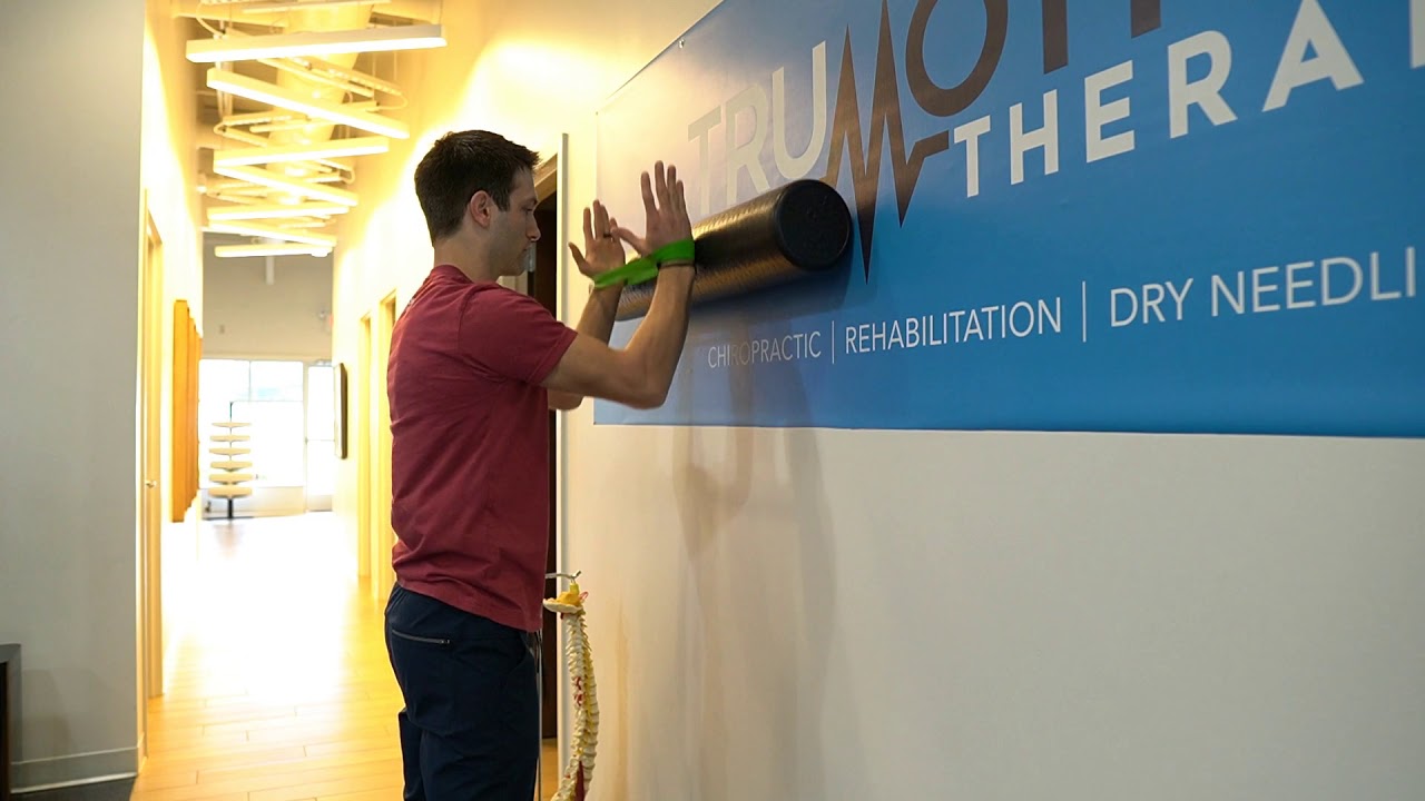 Shoulder Flexion with Foam Roller YouTube