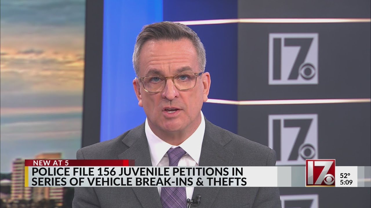 Durham police file 156 juvenile petitions in vehicle break-ins and thefts