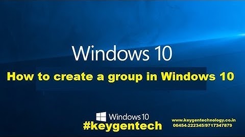 How to create a group and add user to group Windows | How to create a group in windows 10