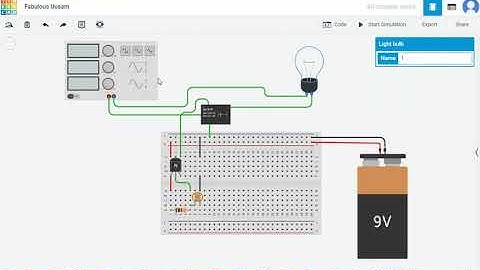 Elektronika Dasar : Simulasi Rangkaian Lampu AC Otomatis Mengunakan Software Tinkercad