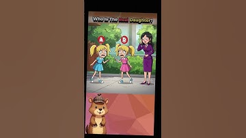 who is the real daughter #riddlejourney #animation #commonsenseriddles #cartoon #games