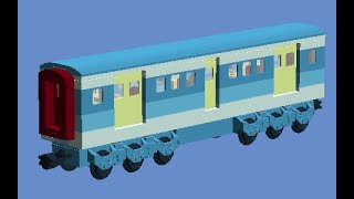 How To Build A Lego The Train Journey Blue Penger Car Eena Meena Deeka 22