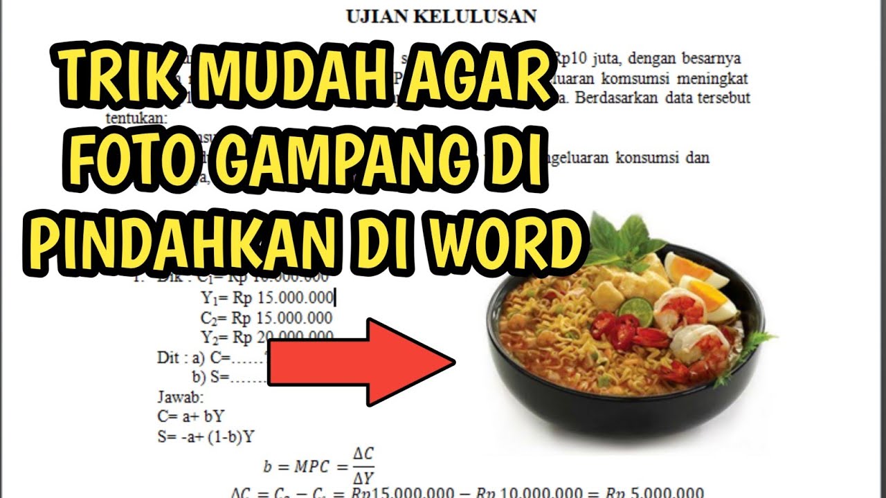 CARA MENGGESER GAMBAR DI MICROSOFT WORD DENGAN SANGAT MUDAH YouTube