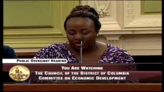 DC Council Oversight 2014: DMPED; Ivy City Testimony