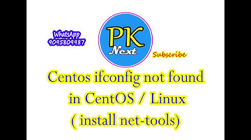 Centos ifconfig not found in CentOS / Linux | install net-tools