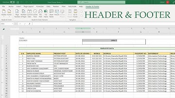 Header and Footer in Excel Tagalog Tutorial