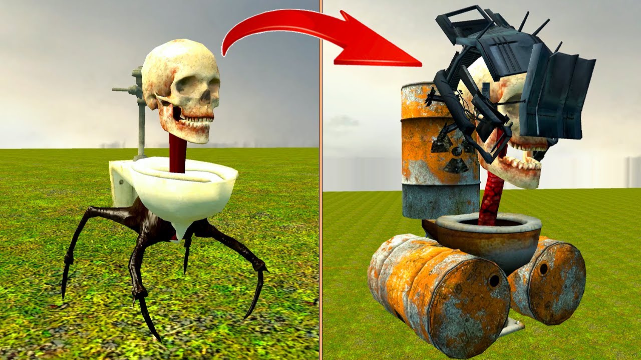 NEW SKIBIDI TOILET TOXIC SKULL VS ALL NEW MULTIVERSE BOSSES In Garry`s Mod  