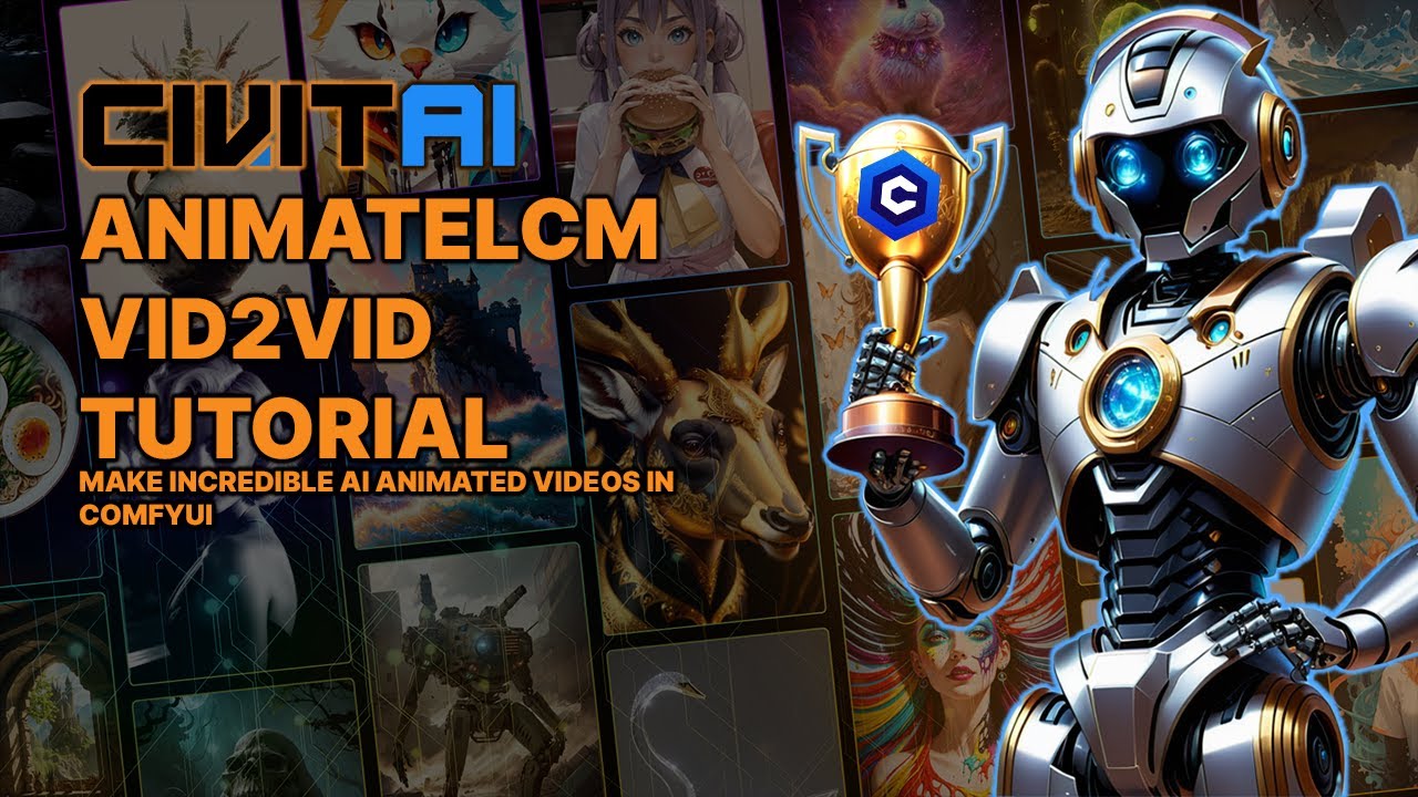 Make AMAZING AI Animation with AnimateLCM! // Civitai Vid2Vid Tutorial