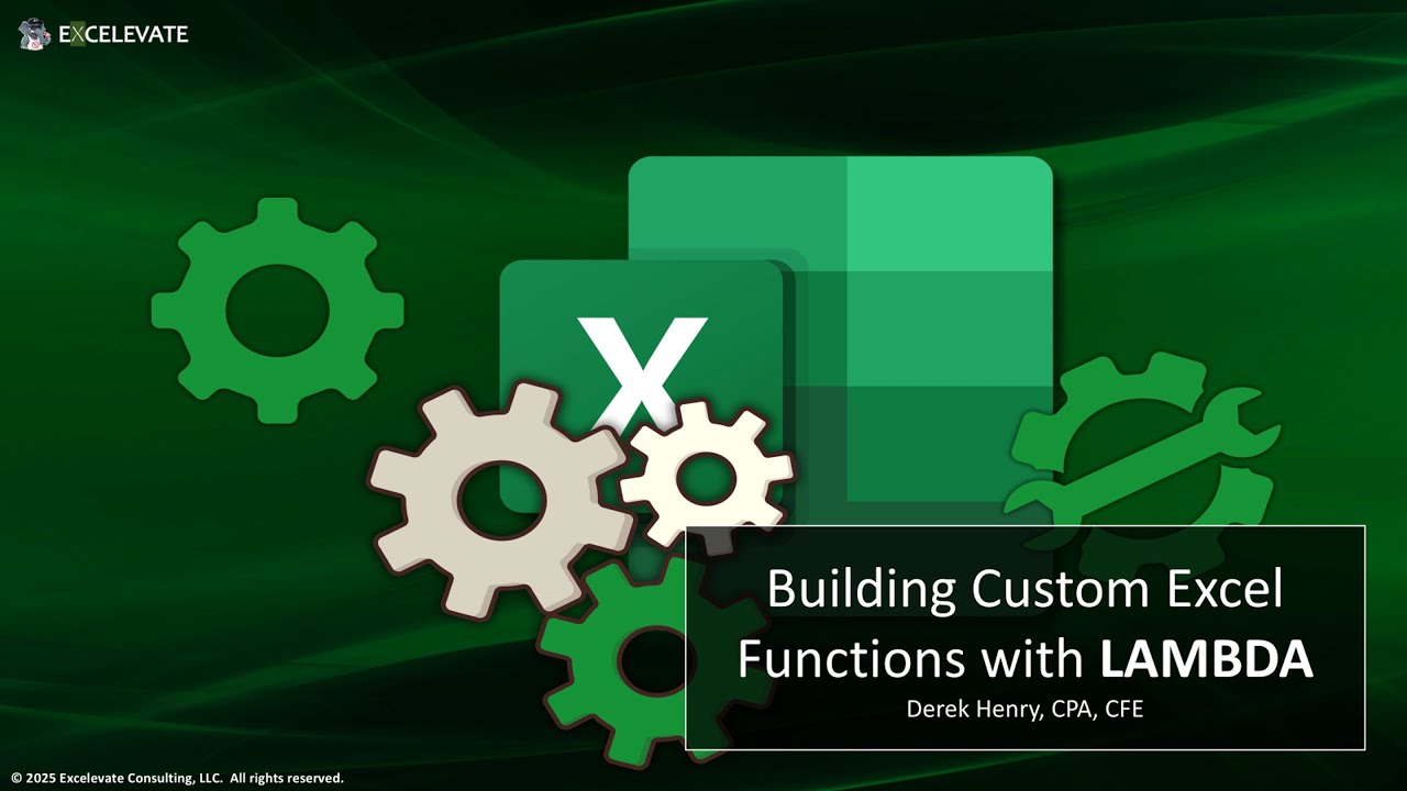 Building Custom Excel Functions with LAMBDA - Webinar Replay - YouTube