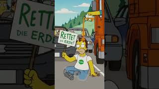 Die genialen Klimakleber… 😂 #simpsons #funny #klimakleber