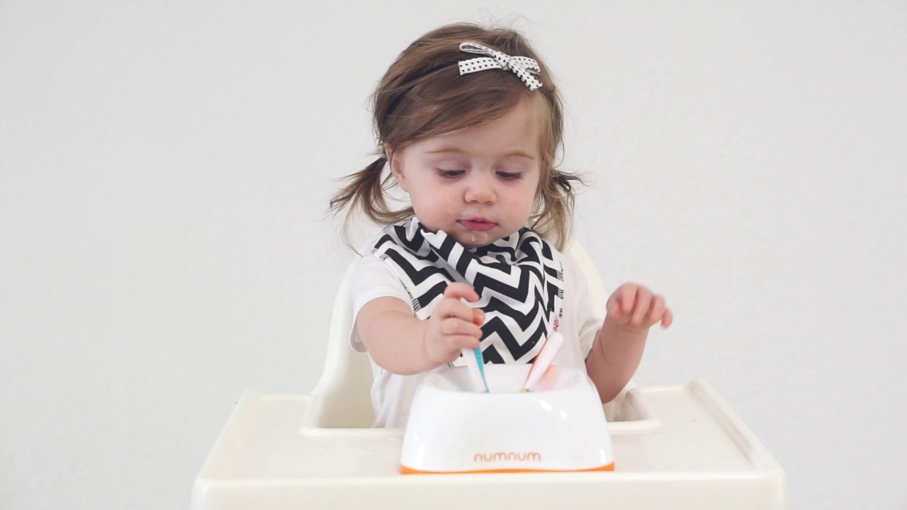 Baby Self Feeding Spoons and Beginner Bowls : NumNum®