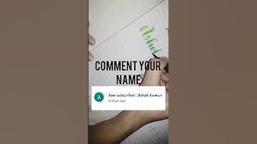 Comment your name. #shorts #comment #subscribe #like #tiktok #writing #calligraphy #commentyourname