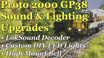 Upgrading the Sound and Lights in a Proto 2000 GP38 for my HO Scale Model Railroad. ACHB 2 26
