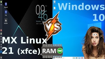 MX Linux 21 vs Windows 10: RAM Usage