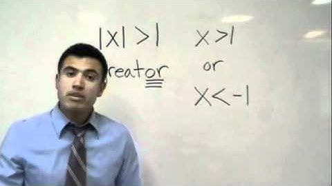 Absolute Value Inequalities (Tutor Zone)