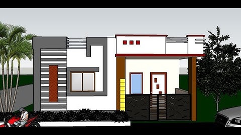 Elevation Sketchup / Front elevation design / sketchup/elevation/Art home idea.