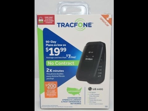 The LG 440G Cell Phone By Tracfone Review And Unboxing - YouTube