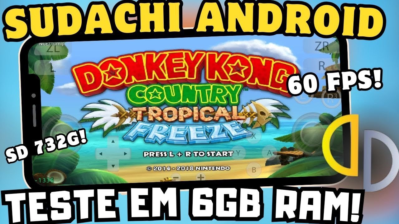 INSANOO! 😍 SUDACHI ANDROID RODANDO DONKEY KONG 60FPS, HADES E