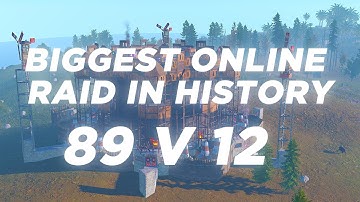 BIGGEST ONLINE RAID ( 89 V 12 ) 1200+ ROCKETS // RUST ZERG PROGRESSION // HOW .ΛT CONTROLS VITAL#VTM