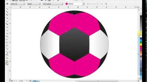 How to make football in corel draw (tips and tricks)