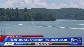 Man charged after boating crash death