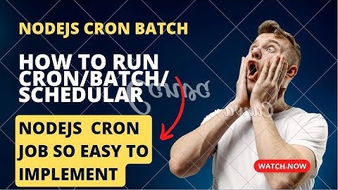 Nodejs Cron Job | How to run cron job #scheduler in nodejs | nodejs tutorial part 12 #batch #cron