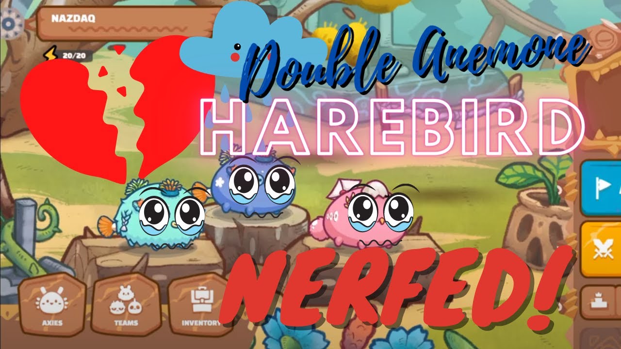 DOUBLE ANEMONE BIRD HARE NERF VS DOUBLE ANEMONE BIRD Balls - Buray Axie (aab) vs Linus (aab)