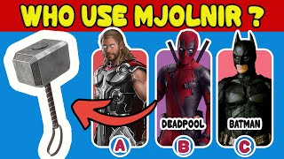 Guess The Superhero by Their Weapon 🦸🏼‍♂️⚔️ 90% Fail !! by Genius Test 353 views 5 months ago 7 minutes, 29 seconds