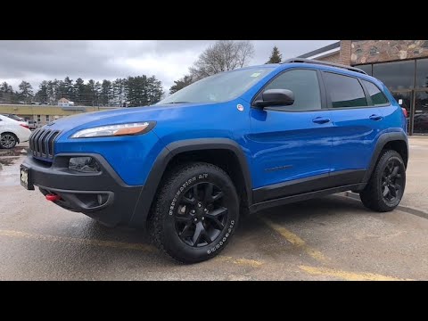 18 Hydro Blue Jeep Cherokee Trailhawk 4x4 Youtube