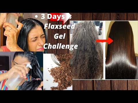 Tested Flaxseed Gel on my hair for 3 Days || Shocking Results #haircarewithsonam #flaxseedgel