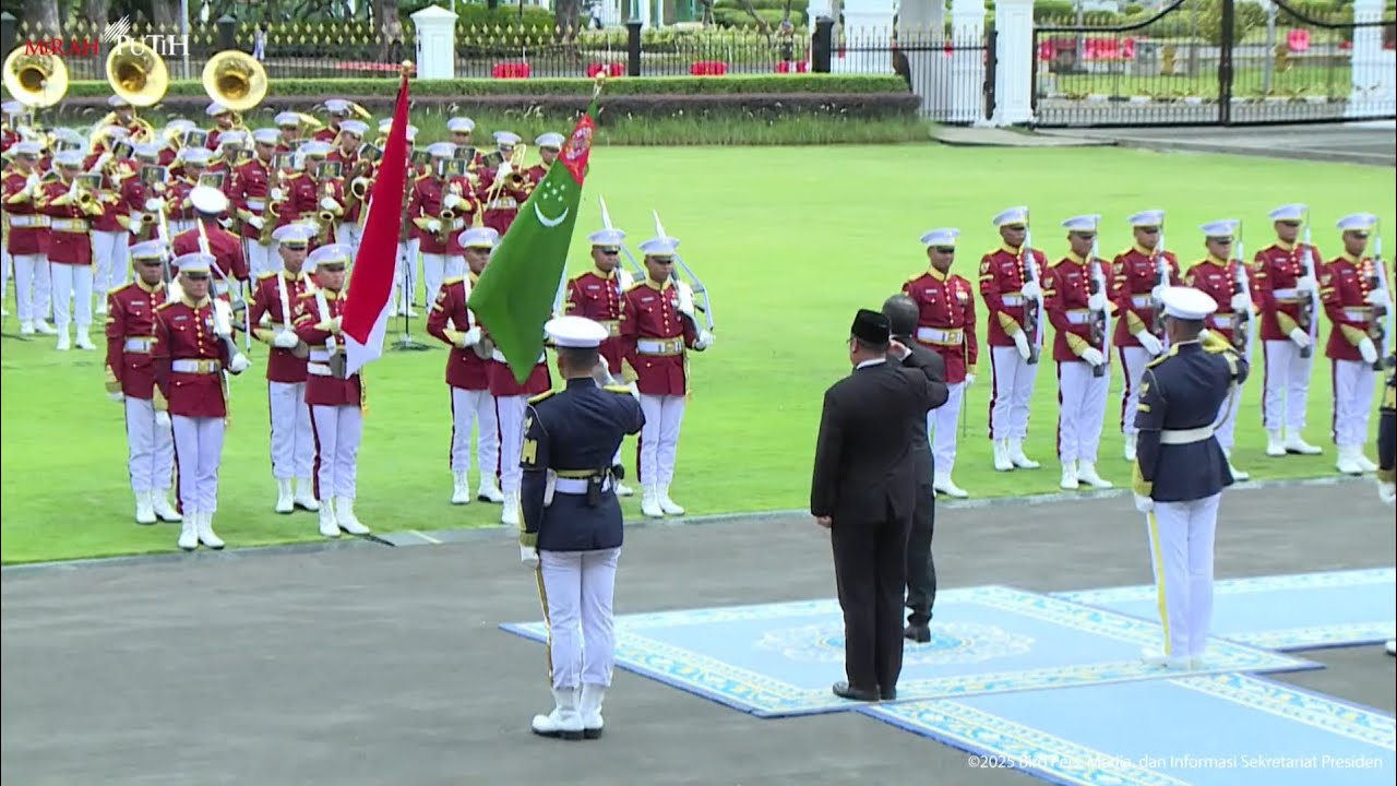🇹🇲🇮🇩 "Garaşsyz, Bitarap Türkmenistanyň Döwlet Gimni" Turkmenistan Anthem by Indonesian Military Band