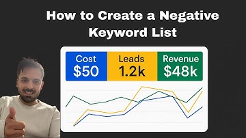 How to Create a Negative Keyword List in Google Ads (Step-by-Step Tutorial)