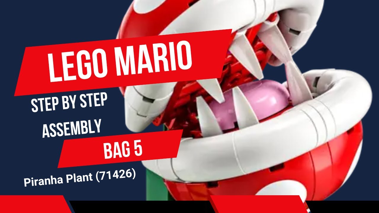 Video Assembly Instructions! Lego Piranha Plant (71426), Bag 5