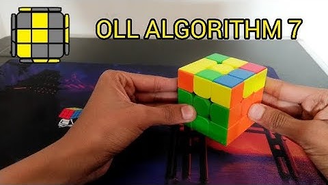 OLL ALGORITHM 7 IN 3X3X3 CUBE WITH FINGER TRICKS