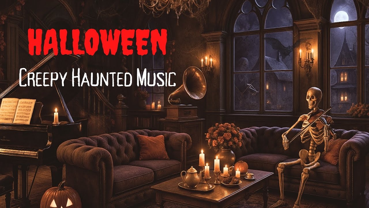 🎃Halloween Ambience 👻 | Dark Rain & Creepy Haunted Music 🎧 (Loop for Sleep & Focus)